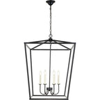 Living District LD6008D24BK Maddox Chandelier Black