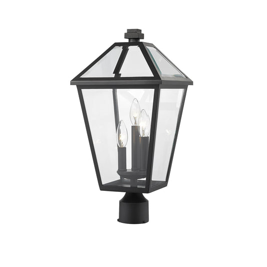 Z-Lite Talbot 21 Inch Outdoor Post Lamp Talbot - 579PHBR-BK - Transitional