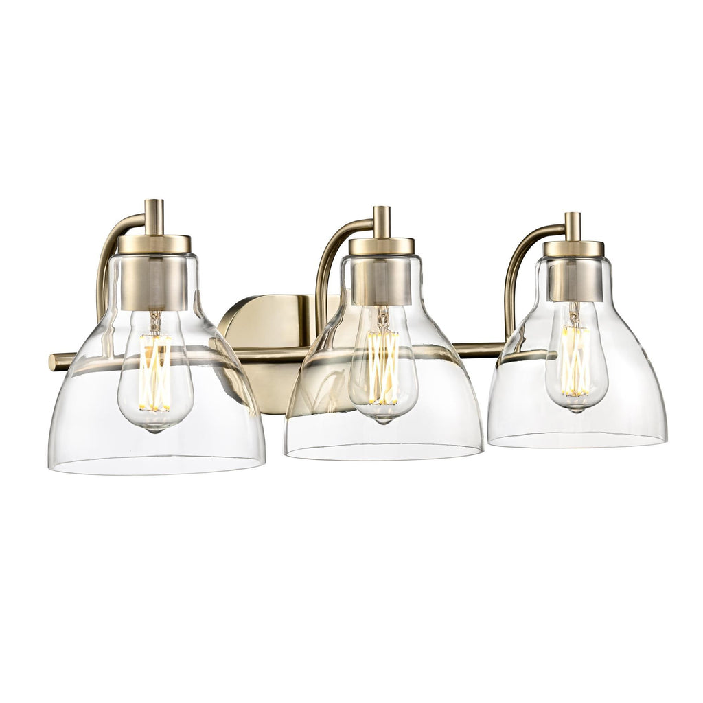 Millennium Lighting 6203 Knightsdale 3 Light 25" Wide Vanity Light Modern Gold Indoor Lighting Bathroom Fixtures Vanity Light