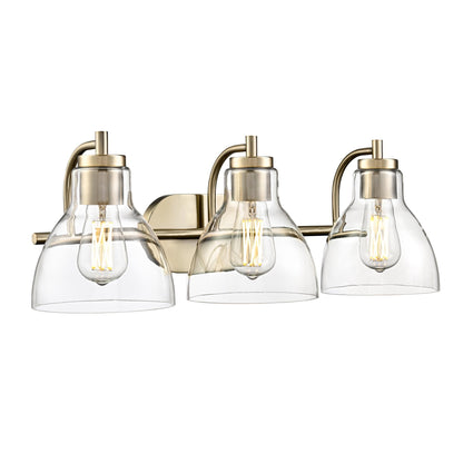 Millennium Lighting 6203 Knightsdale 3 Light 25" Wide Vanity Light Modern Gold Indoor Lighting Bathroom Fixtures Vanity Light