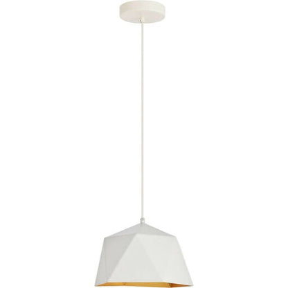 Living District LDPD2078 Arden Pendant White with Golden Inside - *Lighting & Electrical