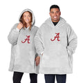 Northwest NCAA Alabama Crimson Tide Hoodler Oversized Sherpa Pullover Hoodie with Embroidered Logo