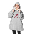 Northwest NCAA Alabama Crimson Tide Hoodler Oversized Sherpa Pullover Hoodie with Embroidered Logo