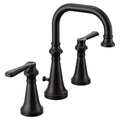 Moen TVS44102 Colinet 1.2 GPM Widespread Bathroom Faucet with Pop-up Drain Assembly Matte Black