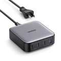 UGREEN - Nexode 4-Port 100W GaN Charging Station, USB-C Fast Charging Desktop Charger for Laptops, Tablets, Cell Phones - Black