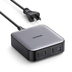 UGREEN - Nexode 4-Port 100W GaN Charging Station, USB-C Fast Charging Desktop Charger for Laptops, Tablets, Cell Phones - Black