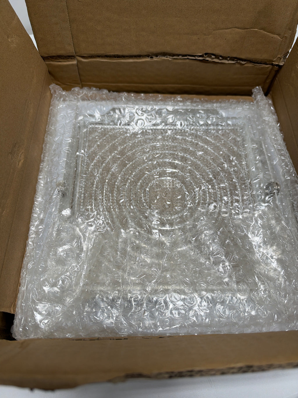 Elco EL11W 8" Square Trim with Fresnel Glass Lens White