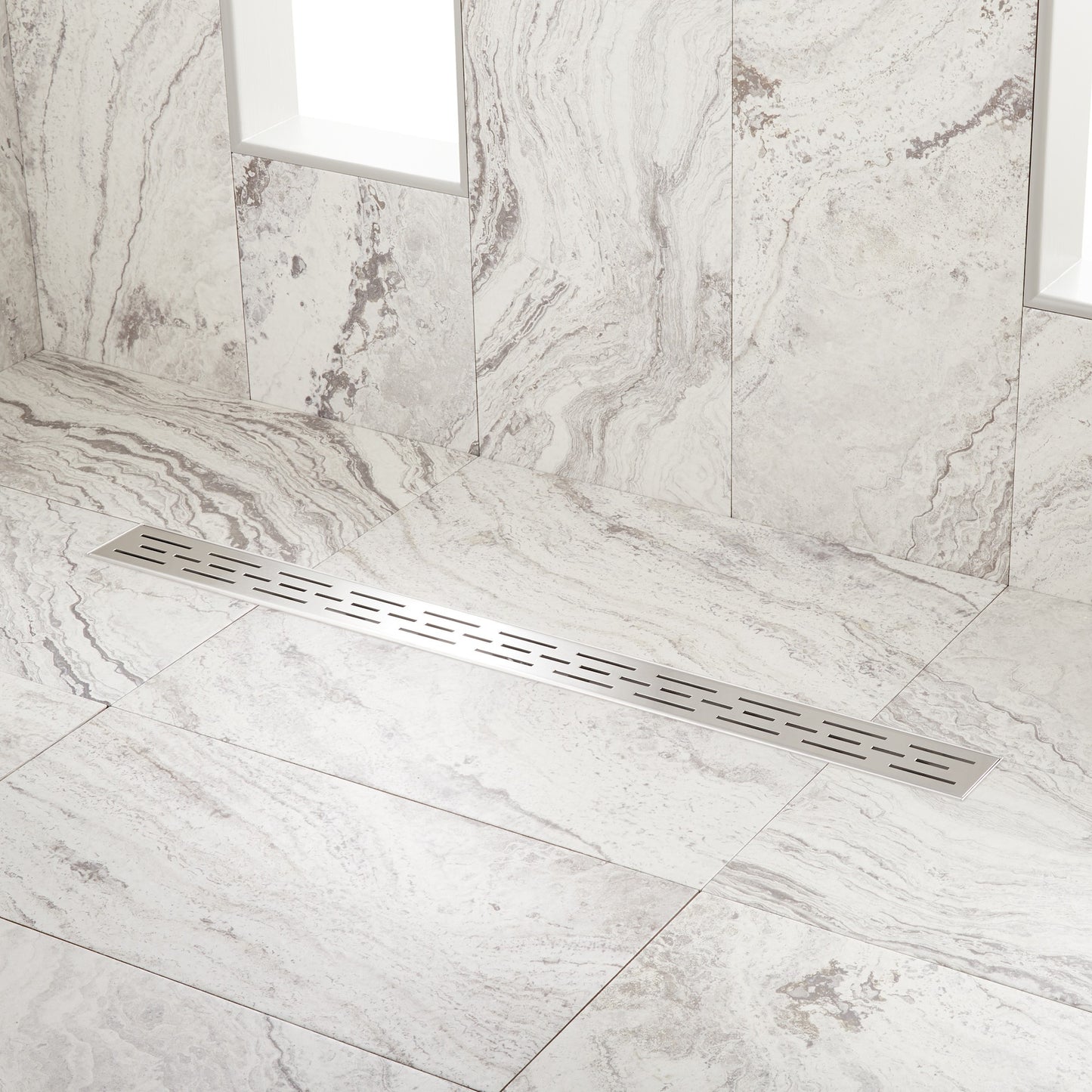 Signature Hardware 955249-l-60 60" Slotted Linear Shower Drain Stainless Steel