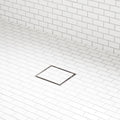 Signature Hardware 955251-S-8 8" Tile-in Square Shower Drain Stainless Steel Showers Shower Drains Standard Drains