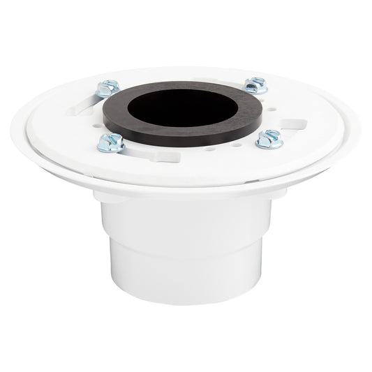 Signature Hardware 561529 PVC Shower Drain Flange White