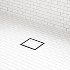 Signature Hardware 955251-S-4 4" Tile-in Square Shower Drain - Matte Black