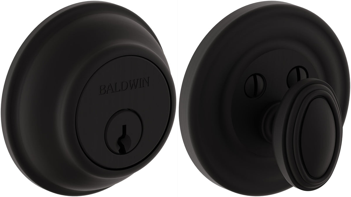 Scratch Baldwin 8231LL.WBT Baltimore Level Deadbolt with Bluetooth and WiFi Satin Black Door Hardware Deadbolts Keyless Entry Deadbolts