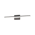 YANSUN 18 in. 1-Light 12W Black Modern Integrated LED Vanity Light Bar, Wall Sconce for Bathroom Mirror, Makeup & Dressing Area