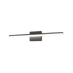 YANSUN 18 in. 1-Light 12W Black Modern Integrated LED Vanity Light Bar, Wall Sconce for Bathroom Mirror, Makeup & Dressing Area