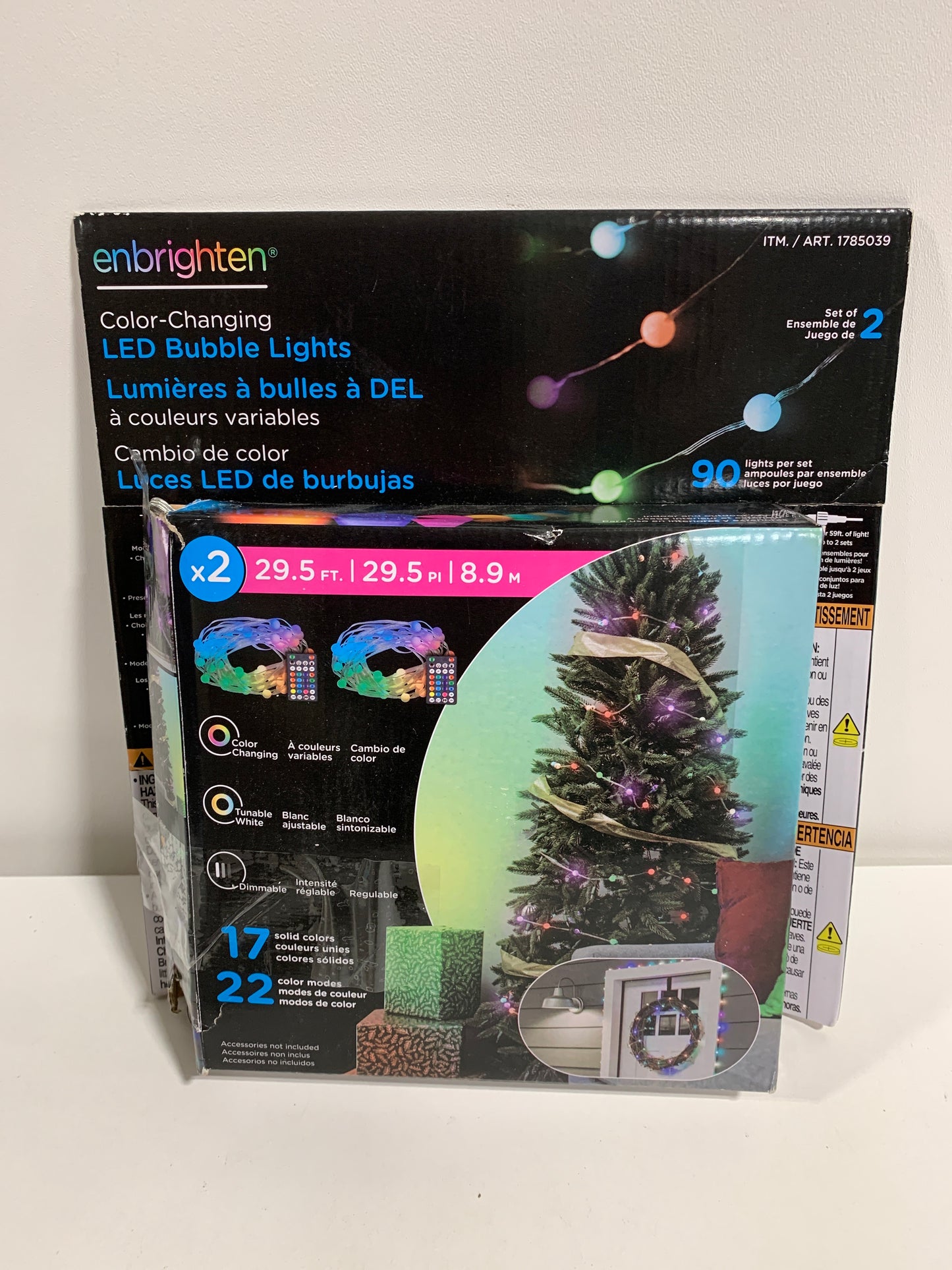 Two-Pack of Enbrighten Brand LED Color-Changing Bubble Lights