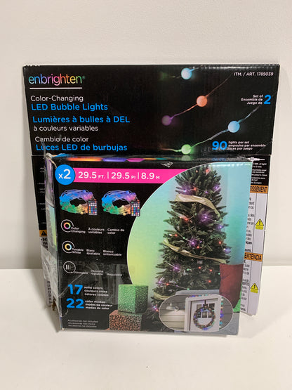 Two-Pack of Enbrighten Brand LED Color-Changing Bubble Lights