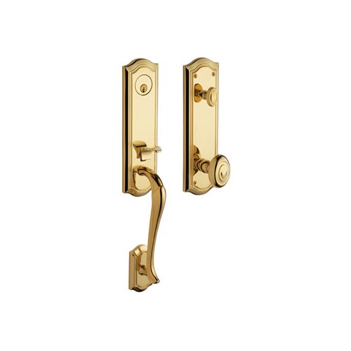Baldwin 85337.003.Rent Bethpage Emergency Exit Right Hand Handleset with Bethpage Lever, Lifetime Polished Brass