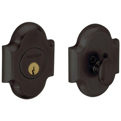 Baldwin 8252 Boulder Arched Single Cylinder Deadbolt from the Images Collection Oil Rubbed Bronze