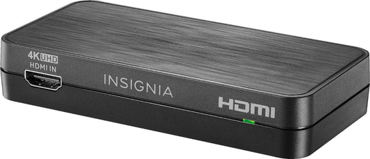 Insignia - HDMI Audio Extractor with 4K @ 60Hz / HDR Support - Black