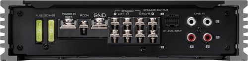 Kenwood - Class D Bridgeable Multichannel Amplifier with Variable Crossovers - Black