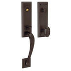 Baldwin 85352.ENTR Cody Single Cylinder Handleset with Oval Interior Knob with Emergency Egress Venetian Bronze