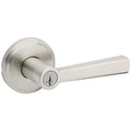 Trafford Lever Entry Door Lock SmartKey with 6AL Latch and RCS Strike Satin Nickel Finish