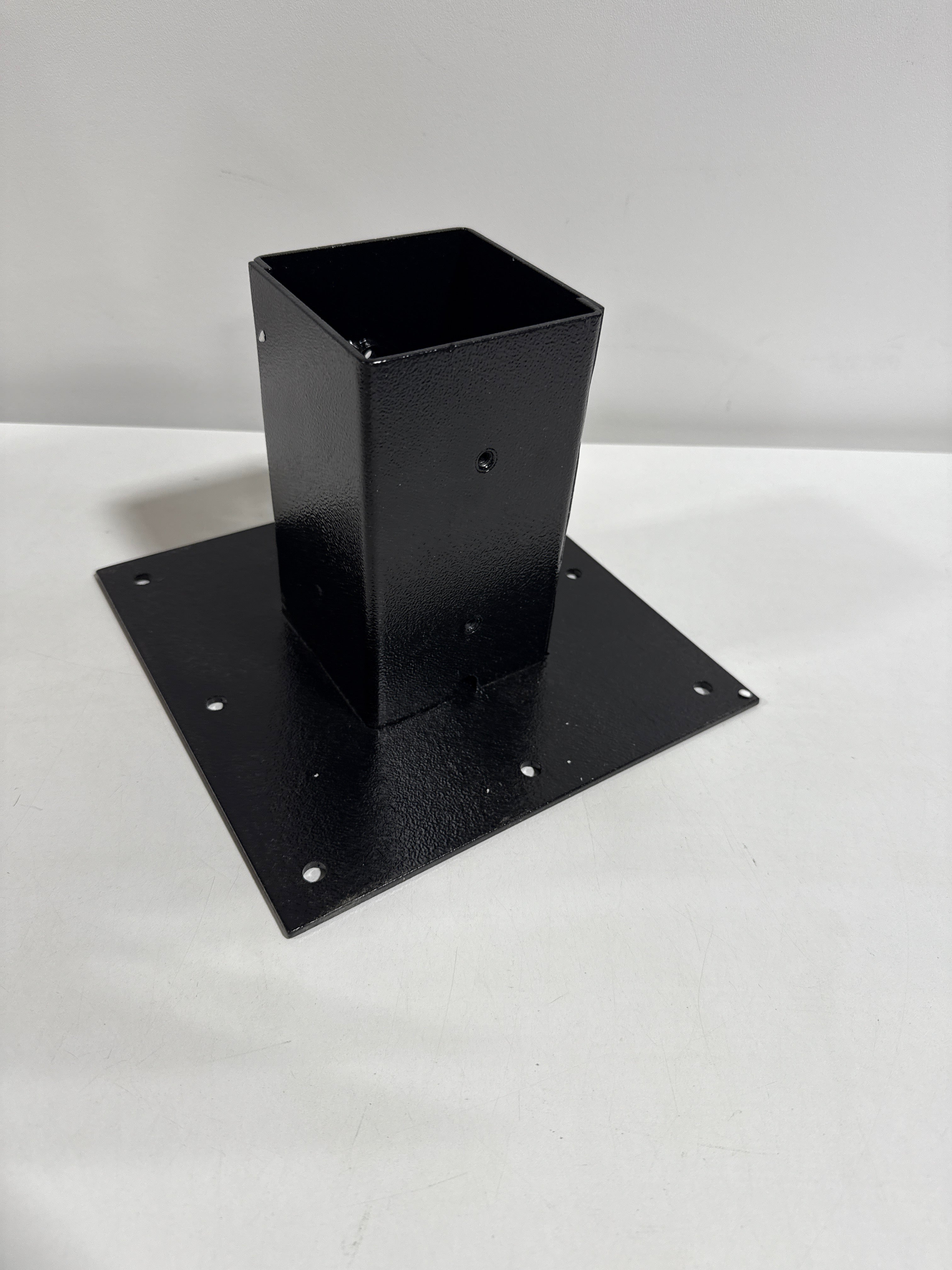 Mail boss Galvanized Steel Surface Mount Baseplate Black - *Tools Hardware & Misc