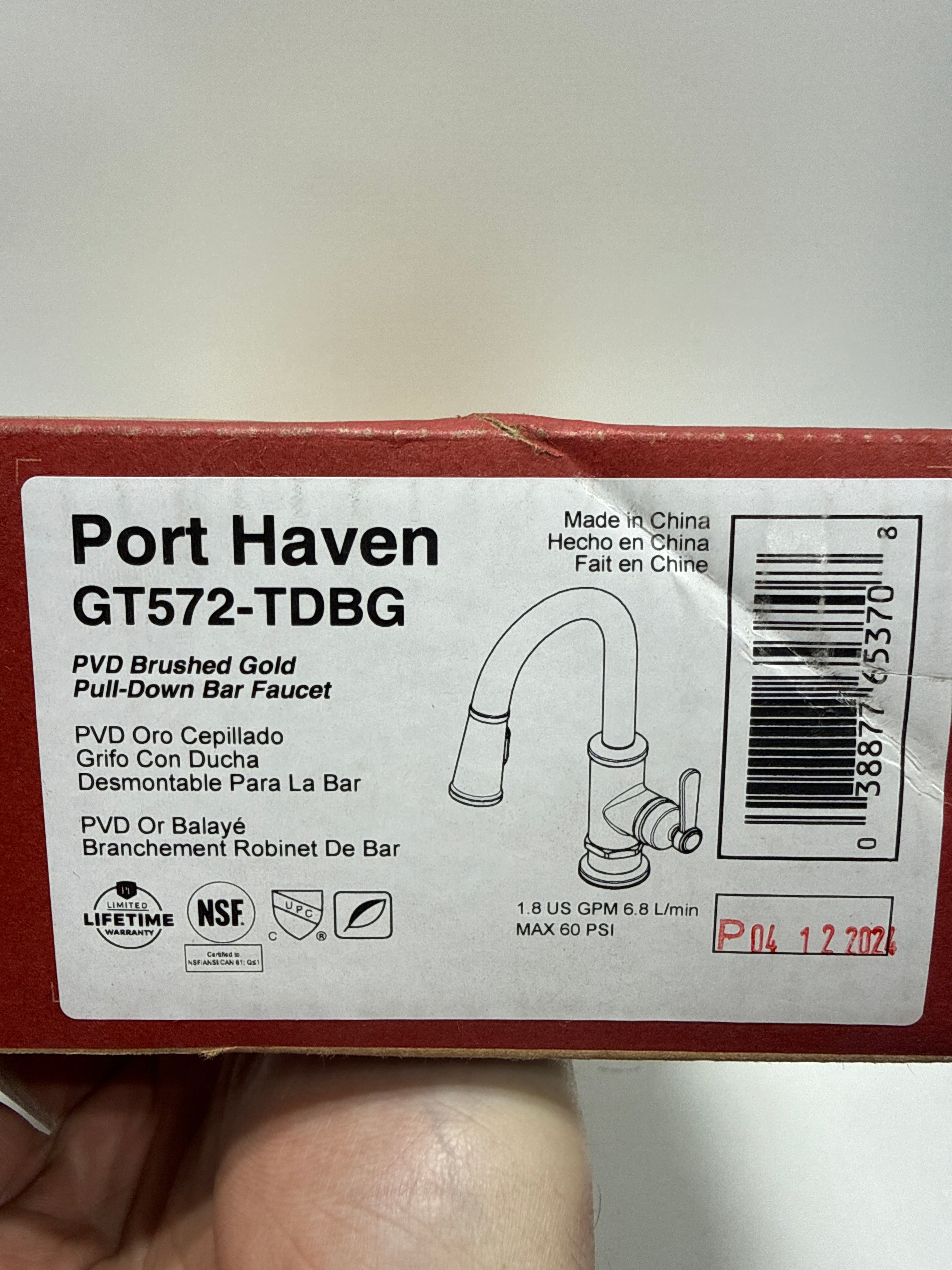 Pfister GT572-TDBG - Bar Faucet Brushed Gold