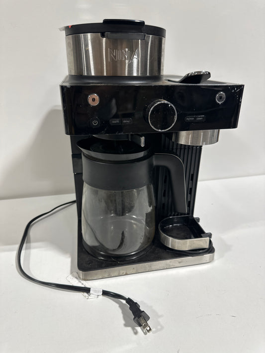 Used See Desc - Espresso & Coffee Barista System, Single Serve & Nespresso, with 12-Cup Carafe, 4 Styles with Ristretto - Black
