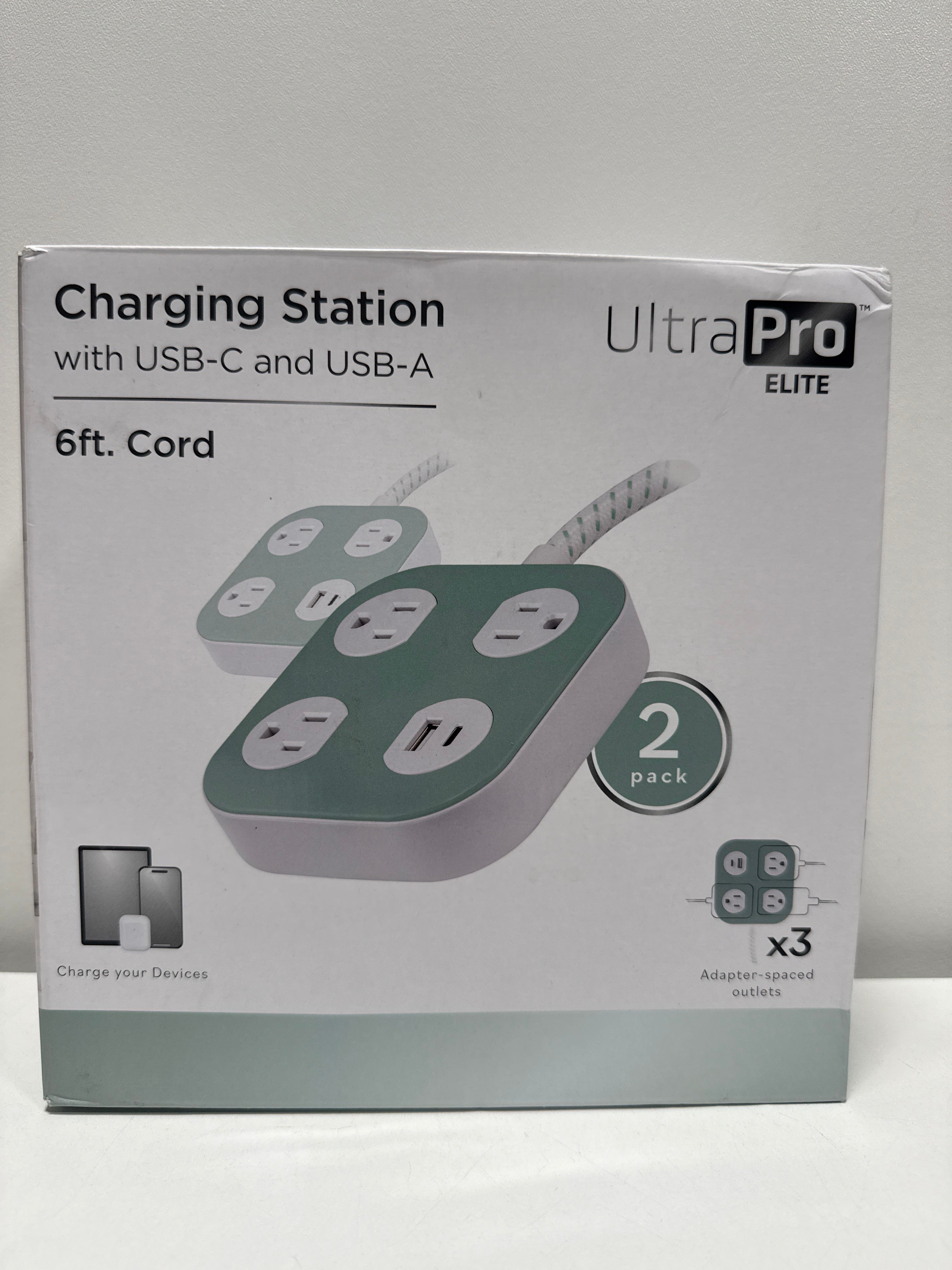 2 x UltraPro Elite 3-Outlet Charging Station