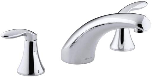 Kohler K-P15290-4 Coralais Deck Mounted Roman Tub Filler with Lever Handles Polished Chrome - *Plumbing