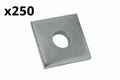 250 x 3/8 in. Square Strut Washer Silver Galvanized (ZAB2413/8EG-10)