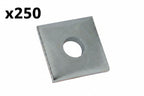 250 x 3/8 in. Square Strut Washer Silver Galvanized (ZAB2413/8EG-10)