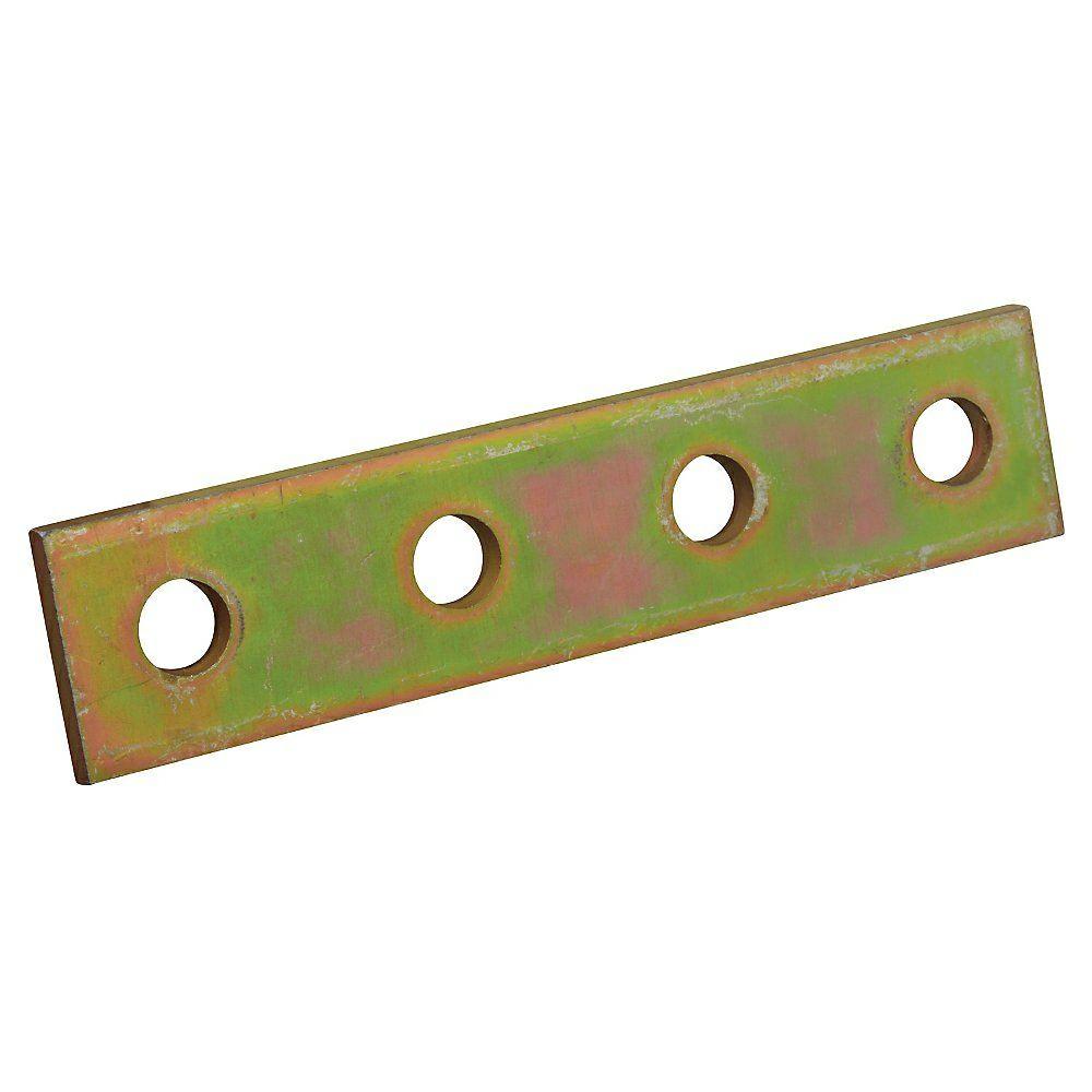 10 x Superstrut 4-Hole Flat Straight Strut Bracket - Gold Galvanized