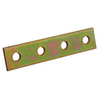 10 x Superstrut 4-Hole Flat Straight Strut Bracket - Gold Galvanized