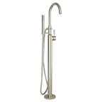 Cadet Single-Handle Freestanding Roman Tub Faucet with Hand Shower in Brushed Nickel - *Plumbing
