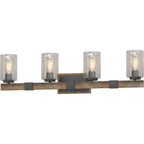 Volume Lighting 4-Light Indoor Black Walnut Bath or Vanity - *Lighting & Electrical