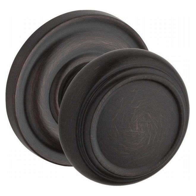 Traditional Double Dummy Door Knob with Traditional Round Rose FDTRATRR112