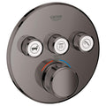 Grohe 29 138 Grohtherm Triple Function Thermostatic Valve Trim Only with Triple Knob Handles and Volume Control