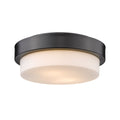 Golden Lighting 4 Inch Flush Mount - Damp - 1270-11 BLK - Modern Contemporary
