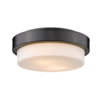 Golden Lighting 4 Inch Flush Mount - Damp - 1270-11 BLK - Modern Contemporary