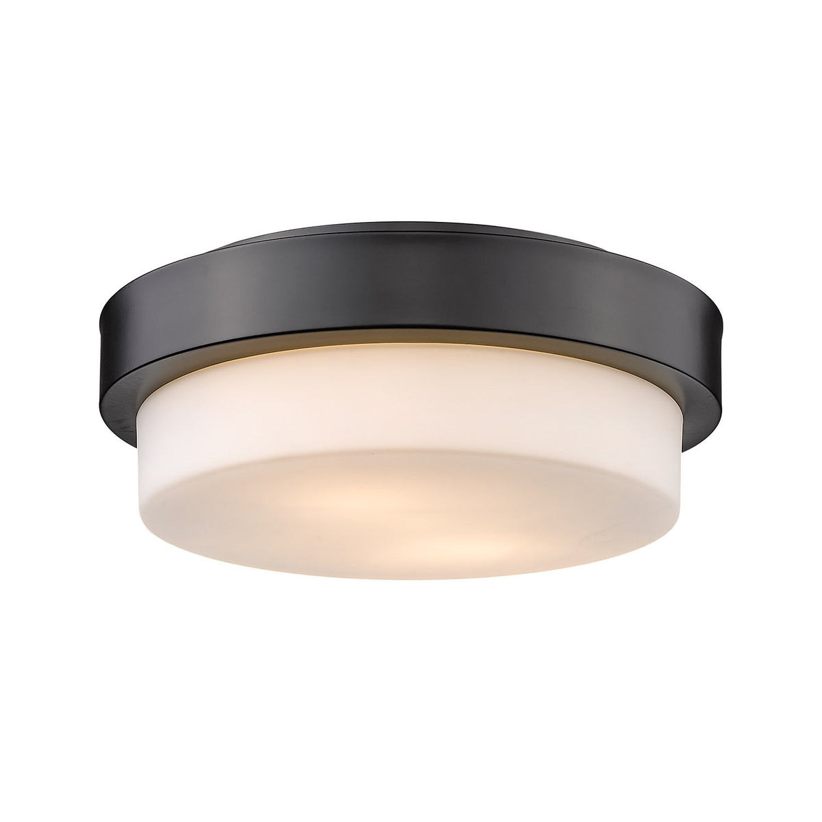Golden Lighting 4 Inch Flush Mount - Damp - 1270-11 BLK - Modern Contemporary