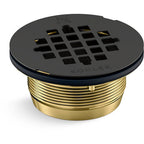 Kohler K-22675 Round Grid Shower Drain Matte Black