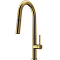 Greenwich Single Handle Pull-Down Sprayer Kitchen Faucet in Matte Brushed Gold - *Plumbing