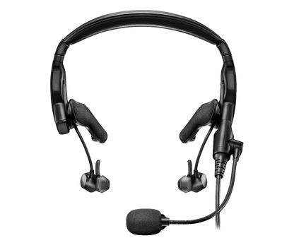 Bose - ProFlight Series 2 Bluetooth Noise-Cancelling in-Ear Aviation Headset with 6-pin Lemo Plug - Black