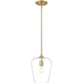 Z-Lite 473P9 Joliet 9" Wide Mini Pendant Burnished Brass Indoor Lighting Pendants