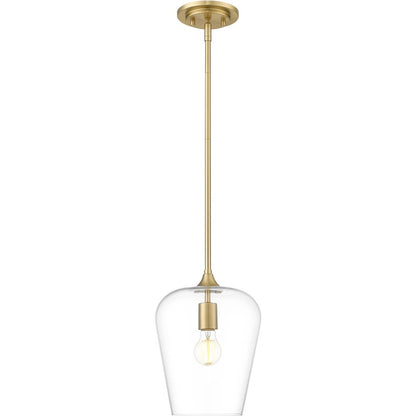 Z-Lite 473P9 Joliet 9" Wide Mini Pendant Burnished Brass Indoor Lighting Pendants
