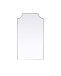 Elegant Kitchen & Bath MR3B2442SIL 24 X 42 in. Notched Metal Mirror Silver