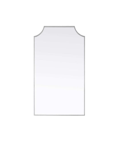 Elegant Kitchen & Bath MR3B2442SIL 24 X 42 in. Notched Metal Mirror Silver