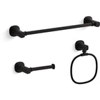 Kohler Terzet Bathroom Accessories Collection Matte Black Finish